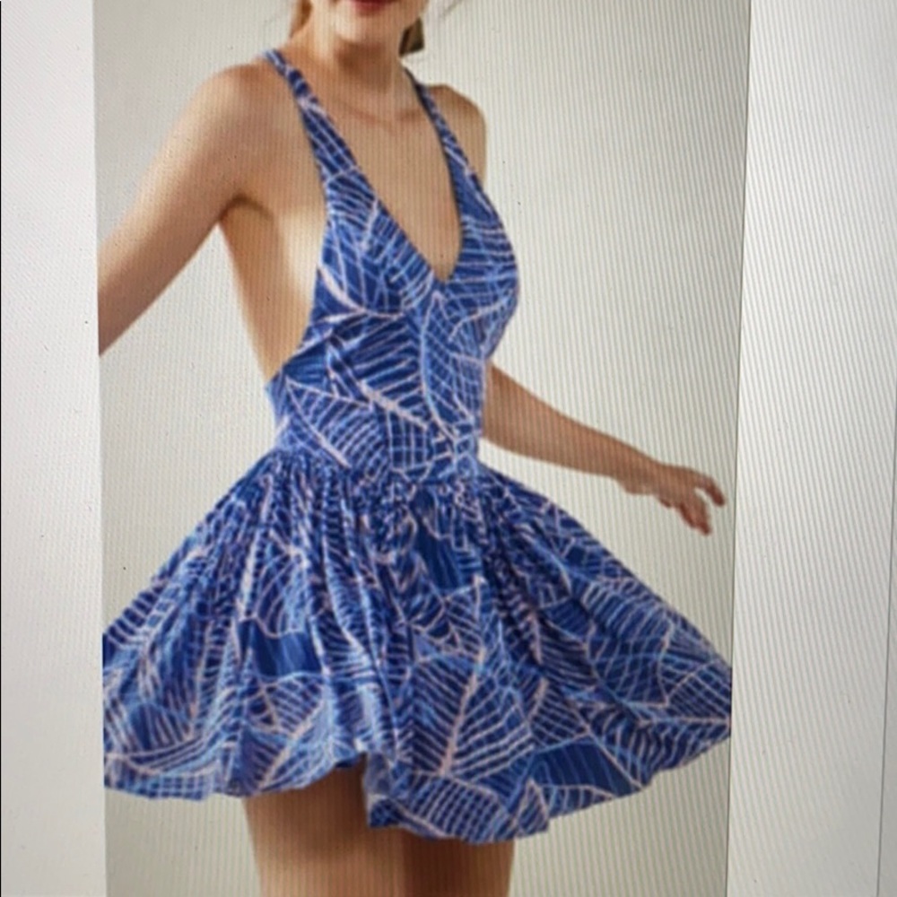 Urban Outfitters Palm Print Pattern Romper